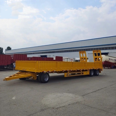 5.5 ton Lichte 3-assige zijwand Multifunctietractor Hydraulische ladder Halve aanhangwagen