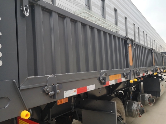 5.5 ton 3-assige 40-voet zijwand meerdoelige half-aanhangwagen hek-type vracht bulk aanhangwagen
