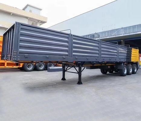 3-assige zijwandhalve aanhangwagens van het type hek vracht bulk aanhangwagen met een capaciteit van 5,5 ton