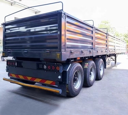 3-assige zijwandhalve aanhangwagens van het type hek vracht bulk aanhangwagen met een capaciteit van 5,5 ton