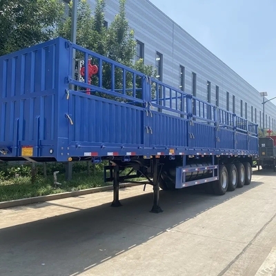 Carbon Steel 3 Assen 13m 40ton Afneembare zijkantmuur hek Cargo Semi Truck Trailer