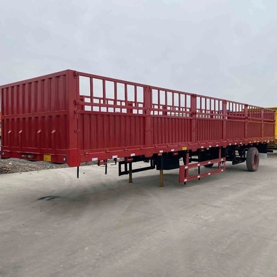 Carbon Steel 3 Assen 13m 40ton Afneembare zijkantmuur hek Cargo Semi Truck Trailer