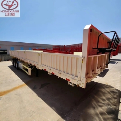 12 wielen bulk cargo zijdelingse dumptrailer met kruisarm ophanging