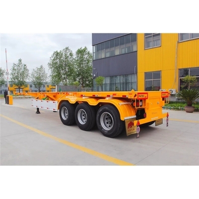 Container slot 20FT 40FT Container Frame Skelet Halve aanhanger met 5,5 ton Capaciteit