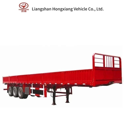 3 assen 4 assen 40-80tons zijdekantenhalve aanhangwagen met 12 twist lock drop zijdekanten aanhangwagen