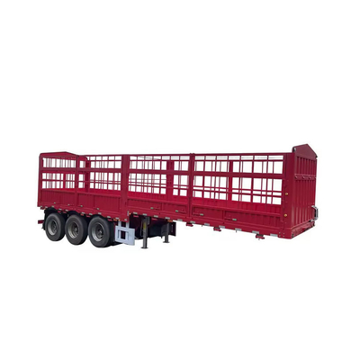3 ascontainerplatbed-half-aanhangwagens vrachtwagen-aanhangwagens met ABS-remsystemen