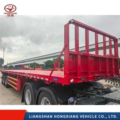 Multi-link type medium duty platte half-trailer voor tractorkop multifunctioneel