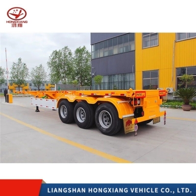 Multi-link type medium duty platte half-trailer voor tractorkop multifunctioneel