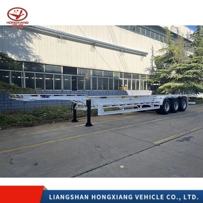 Multi-link type medium duty platte half-trailer voor tractorkop multifunctioneel