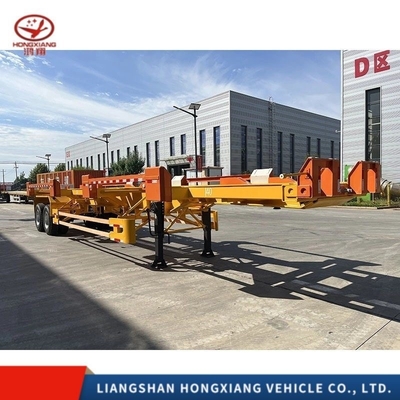 Multi-link type medium duty platte half-trailer voor tractorkop multifunctioneel