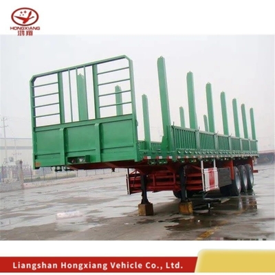 20FT 40FT Ganshals Skelet Trekkracht Tri-as Flatbed Truck Container Chassis Semi-trailer