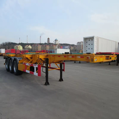 Lichte vrachtwagen type 2/3 Assen 20-40-45FT Luchtophanging Slider Skelet Container Chassis Semi-trailer