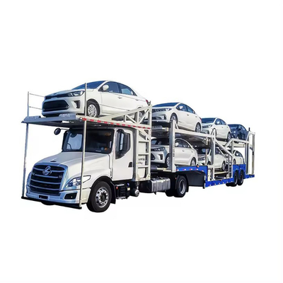 Semi-aanhangwagen met platte bedden van staal 30-80 ton 2 3 4 assen aanhangwagen voor platte containers