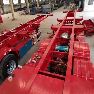 Verwijderingssysteem voor scheepcontainers van het type crossarm Cimc Huajun Skeleton Semi-trailer