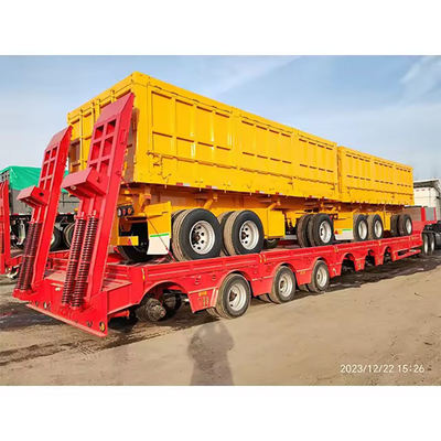 1820 mm loopvlak Multi-Axels Semi-trailer Van-type Transportwagen Doppeldecker Carrier Truck
