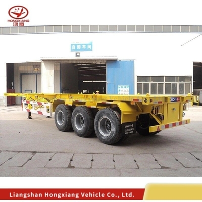 40 FT 3 Assen Flatbed Skeleton Semi Truck Trailer Semi-Trailer met een capaciteit van 5,5 ton