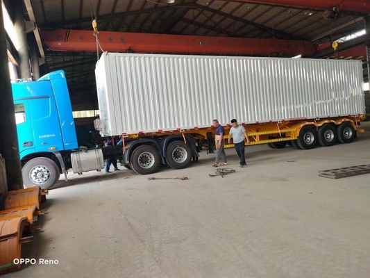 Camionette lichtverspreide vleugel open staal half-aanhangwagen vliegend vleugel transportvoertuig