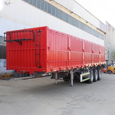 3-assige 60-100 ton gesloten oplegger voor ABS anti-vergrendelingssysteem en loopvlak 1820 mm