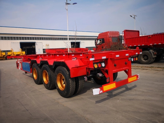 1 jaar naverkoopservice 40 voet container chassis vrachtwagen half aanhangwagen met Fuwa-as