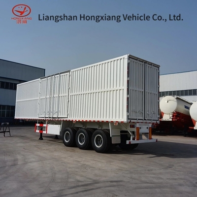 40FT 53FT Gesloten doos Van type Semi-trailer Zelfdumping Bladerveer Suspensie