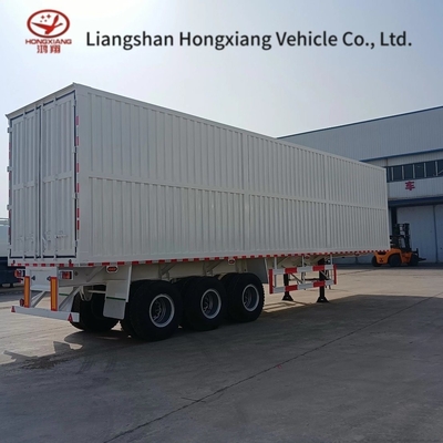 40FT 53FT Gesloten doos Van type Semi-trailer Zelfdumping Bladerveer Suspensie