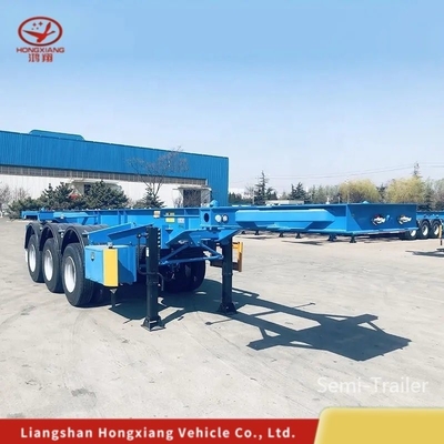 Skeleton Container Semi Trailer 2 3 As 20 40FT Skeleton Trailer met aanpassing