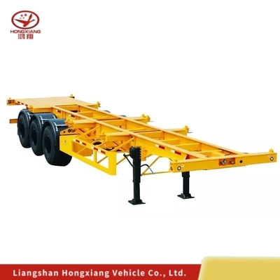 Aanpasbare kleur Skeleton Container Chassis Semi-trailer met immobilisatiesysteem
