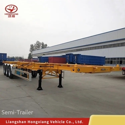 3 assen 40 ft Container Skeleton Chassis Semi-trailer voor gemakkelijk laden en lossen