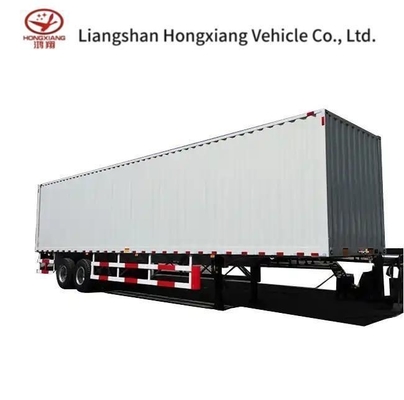 Semi-trailer van het type van de bestelwagen voor het transport van lange voertuigen 40ft Cage Van Trailer