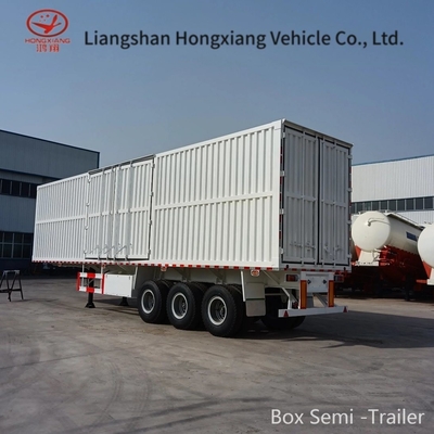 Semi-trailer van het type van de bestelwagen voor het transport van lange voertuigen 40ft Cage Van Trailer