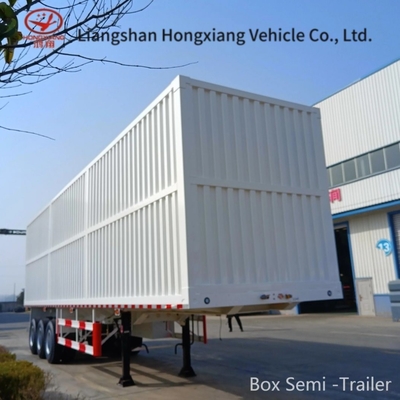 Semi-trailer van het type van de bestelwagen voor het transport van lange voertuigen 40ft Cage Van Trailer