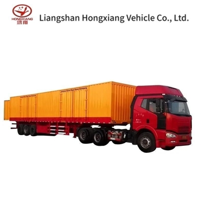Niet-zelfdumping 3as 45FT 53FT Dual Air Brake System Droog busje type Box Semi-trailer