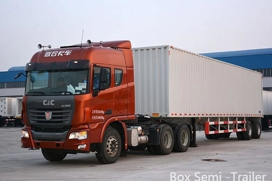 Niet-zelfdumping 3as 45FT 53FT Dual Air Brake System Droog busje type Box Semi-trailer
