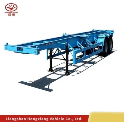 Skelet Multi-axel Zwaar laag bed/Lowbed Ramp/Drop Deck Gooseneck Flatbed/Skeleton Semi Truck Trailer Lowboy 5,5 Tons