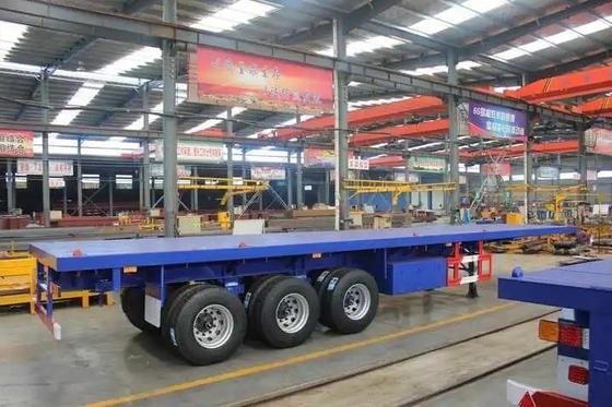 8.12.16 band 3/4 as 60 ton Container Transport Flat Deck Truck Trailer Semi-Trailer