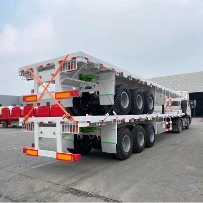 3 asselige platte trailers voor 20 voet 40 voet container half-trailers en aanpassing