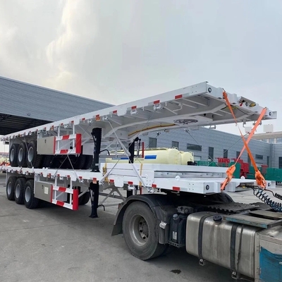 3 asselige platte trailers voor 20 voet 40 voet container half-trailers en aanpassing
