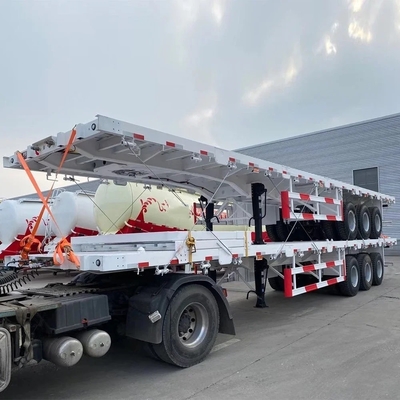 3 asselige platte trailers voor 20 voet 40 voet container half-trailers en aanpassing