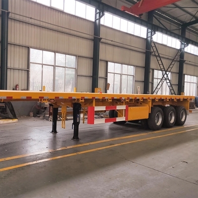 ABS antiblokkerend remsysteem 3-assige 40-voet container platte transporthalf-aanhanger
