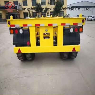 Kleur Voertuig Master Container Transport Gebruikte aanhangwagen Assen Skelet Halve aanhangwagen