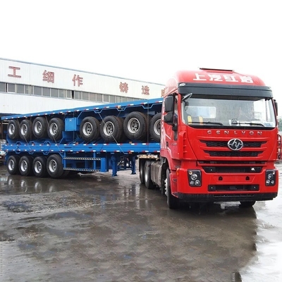 3 as 20 FT 40 FT Marine Container Flatbed Trailer Semi-trailer met aanpassing