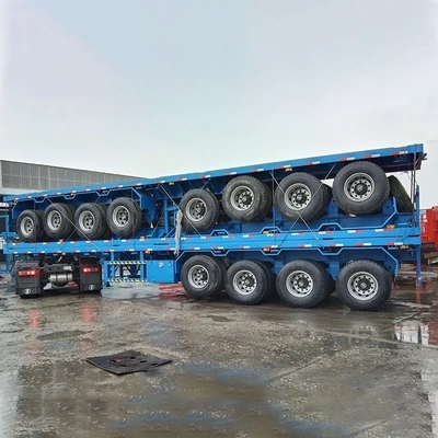 3 as 20 FT 40 FT Marine Container Flatbed Trailer Semi-trailer met aanpassing