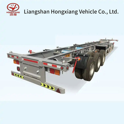 Containervervoer Shandong Made Frame Skeleton Semi-trailer met een hoge laadcapaciteit