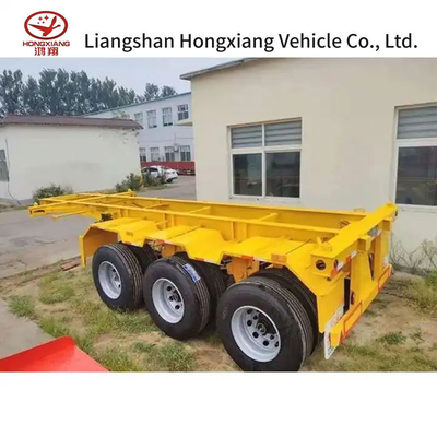 Containervervoer Shandong Made Frame Skeleton Semi-trailer met een hoge laadcapaciteit