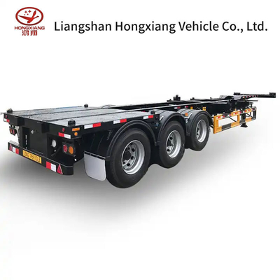 3 Assen Skelet Halve aanhangwagen Container aanhangwagen Geavanceerde containertransportoplossing