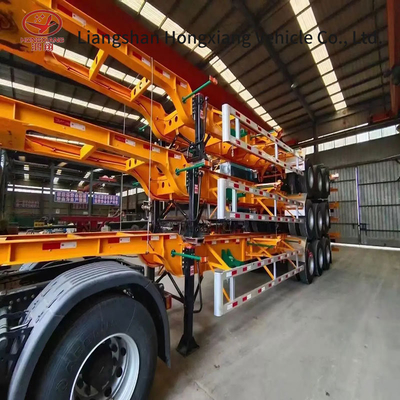 3 Assen Skelet Halve aanhangwagen Container aanhangwagen Geavanceerde containertransportoplossing