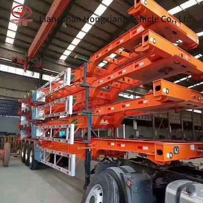 3 Assen Skelet Halve aanhangwagen Container aanhangwagen Geavanceerde containertransportoplossing