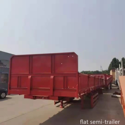 ABS anti-vergrendelingssysteem 13m Flatbed Truck Heavy Duty 3 axles 40FT Semi-trailer