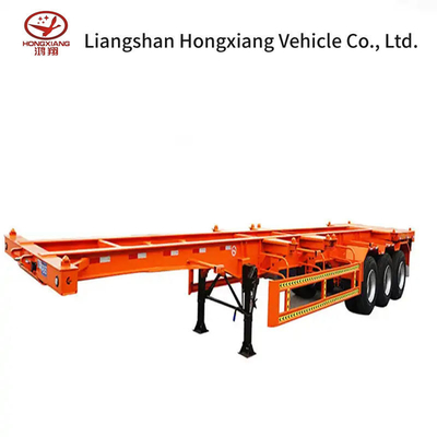 Flatbed afneembare skelet-half-aanhangwagen met een capaciteit van 5,5 ton en een lange levensduur