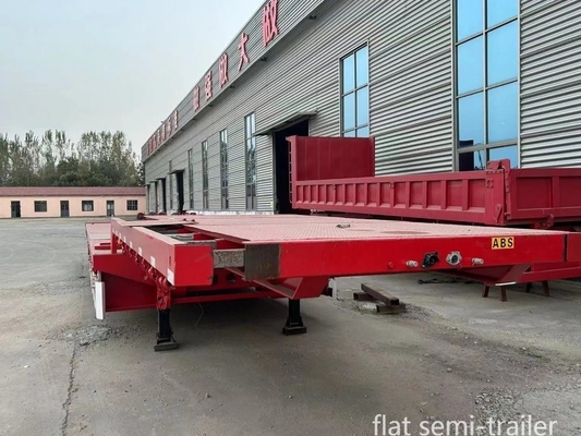 3 assen 20FT 40 FT aanhangwagen Chassis Flatbed Flatbed aanhangwagen voor langeafstandstransport